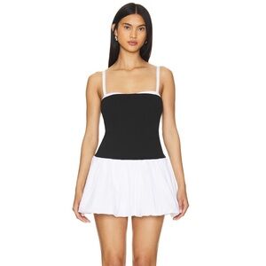 Show Me Your Mumu Skort Dress in Black & White